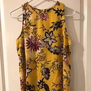 Rachel Rachel Roy Floral Yellow tank. Brand New